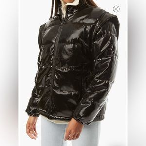 We Wore What Zip off Sleeve Puffer Jacket